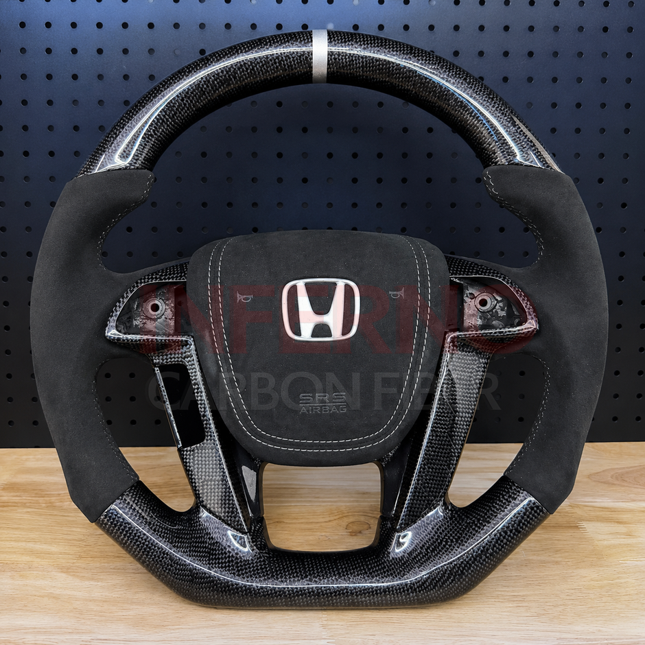 Custom Honda Accord 2008-2012 Carbon Fiber Steering Wheel || Made to Order