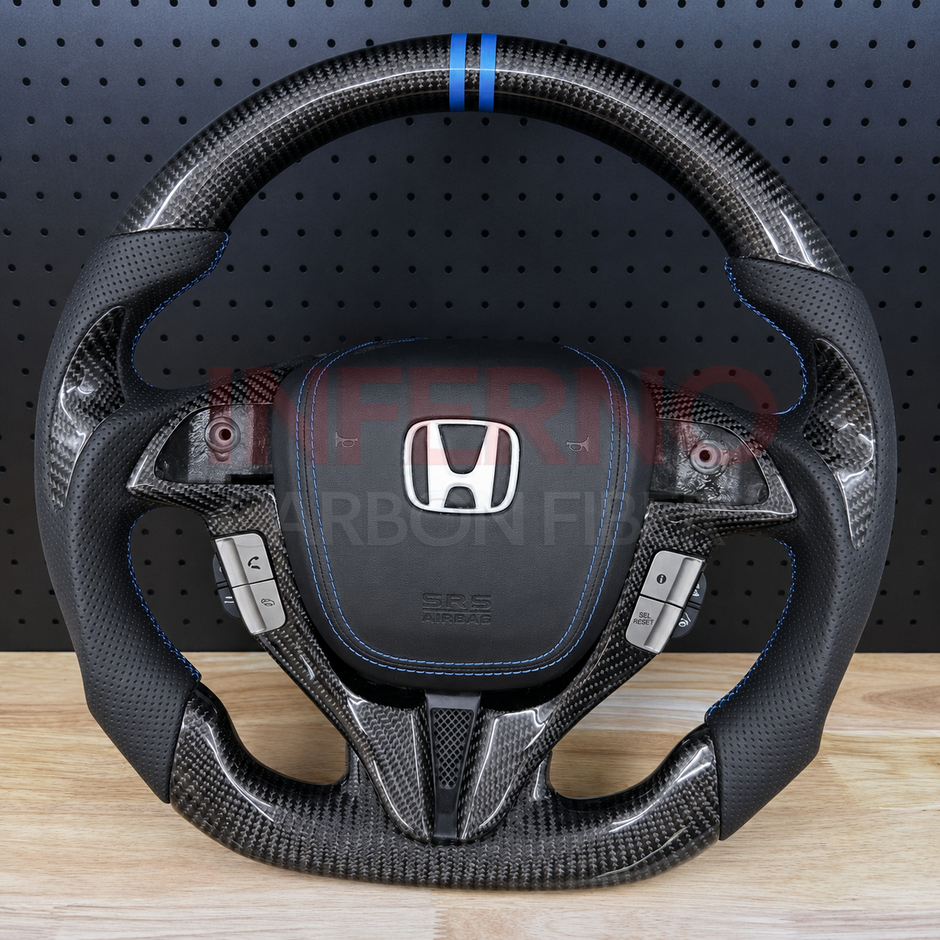 Custom Honda Accord 2008-2012 Carbon Fiber Steering Wheel || Made to Order