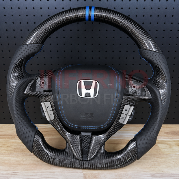 Custom Honda Accord 2008-2012 Carbon Fiber Steering Wheel || Made to Order