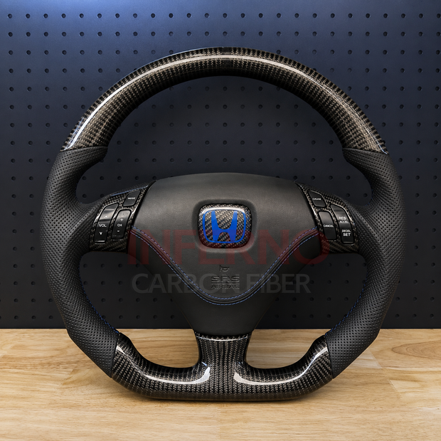Custom Honda Accord 7th Gen 2003-2007 Carbon Fiber Steering Wheel